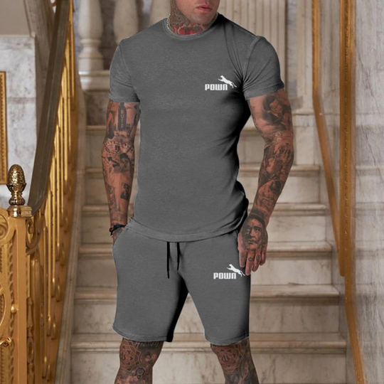 Powa Gym set | Gym t-shirt en gym shorts