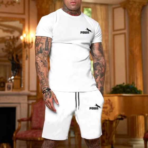 Powa Gym set | Gym t-shirt en gym shorts