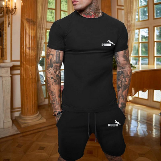 Powa Gym set | Gym t-shirt en gym shorts