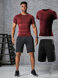 Ash Gym set | Gym t-shirt en gym shorts