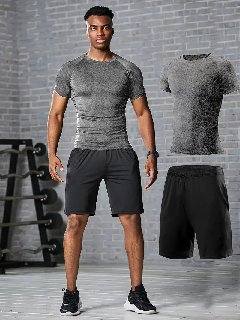 Ash Gym set | Gym t-shirt en gym shorts